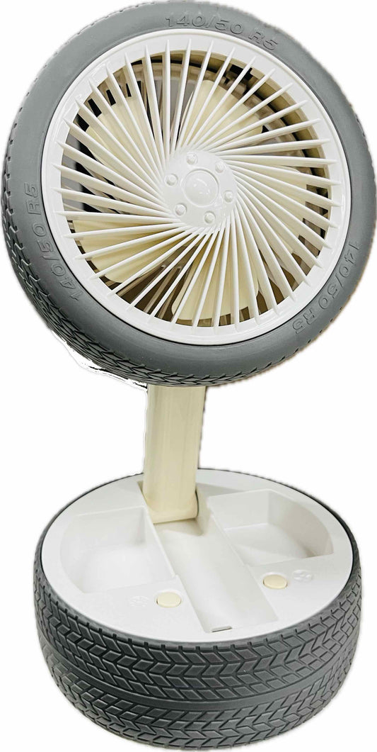 KD172 Desktop Lighting Retractable Folding Tire Fan
