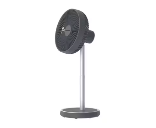 EuropAce 7-Inch Rechargeable DC Fan - Grey (EUF3753D-2)