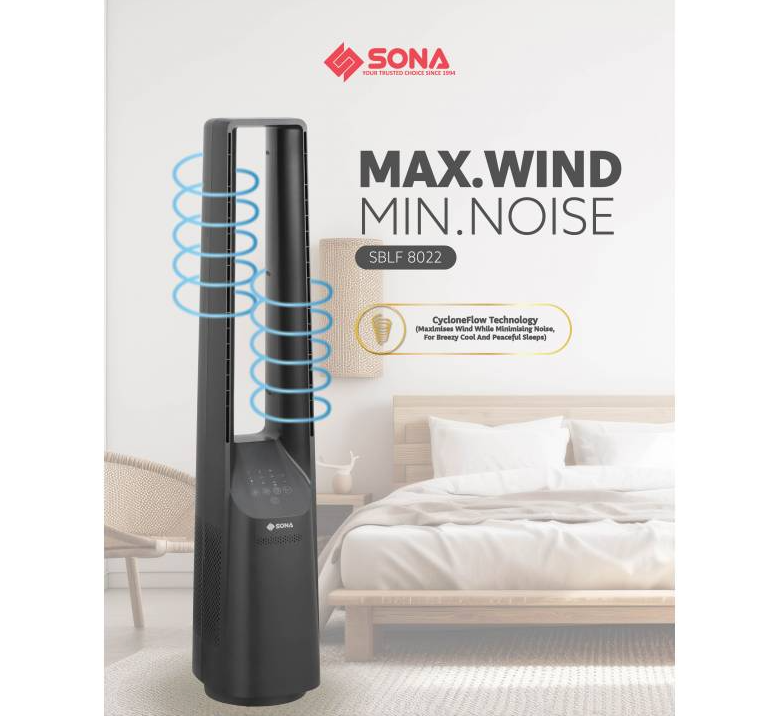 SONA DC Bladeless Fan SBLF 8022
