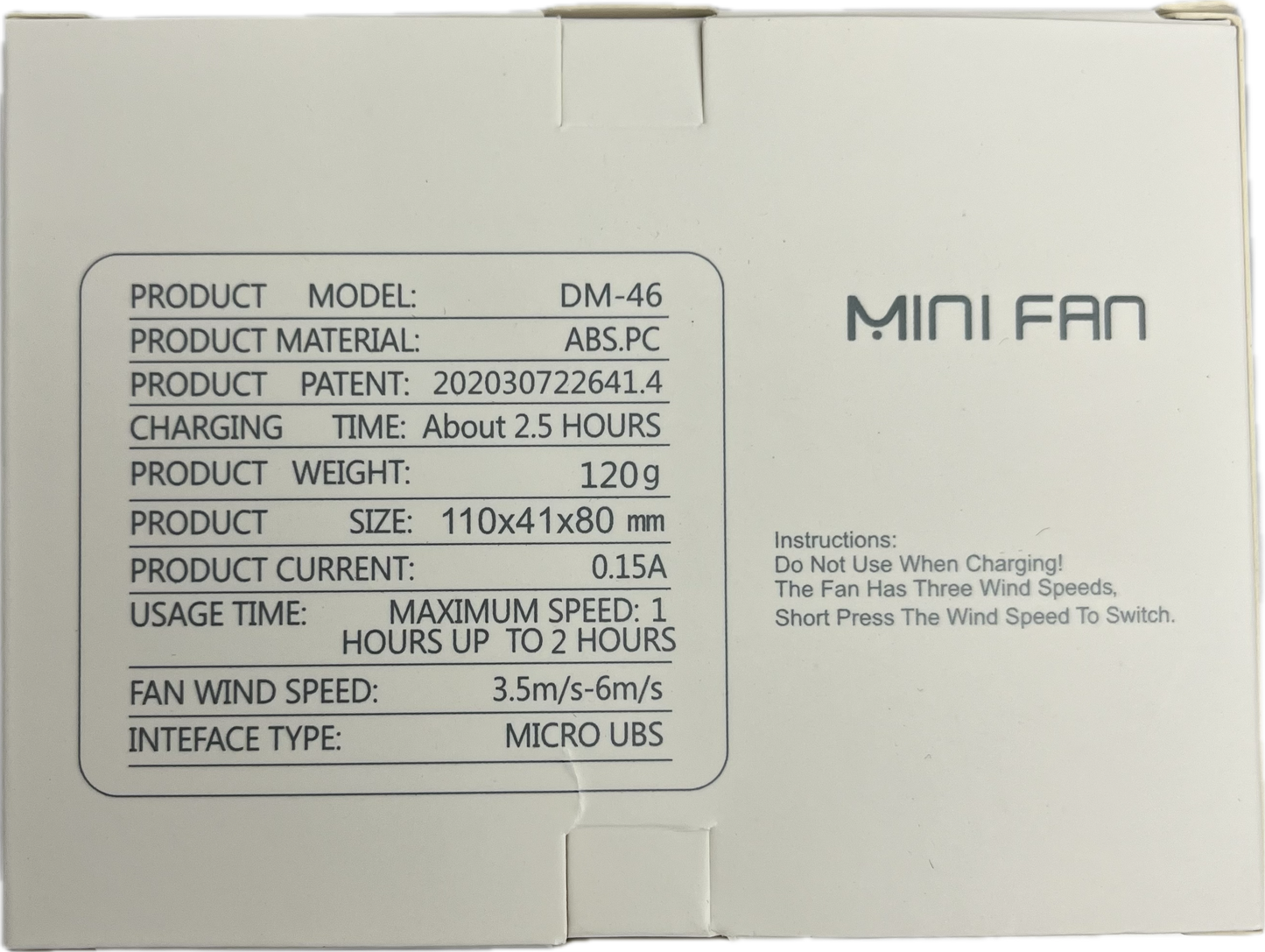 Halter Mini Fan DM46